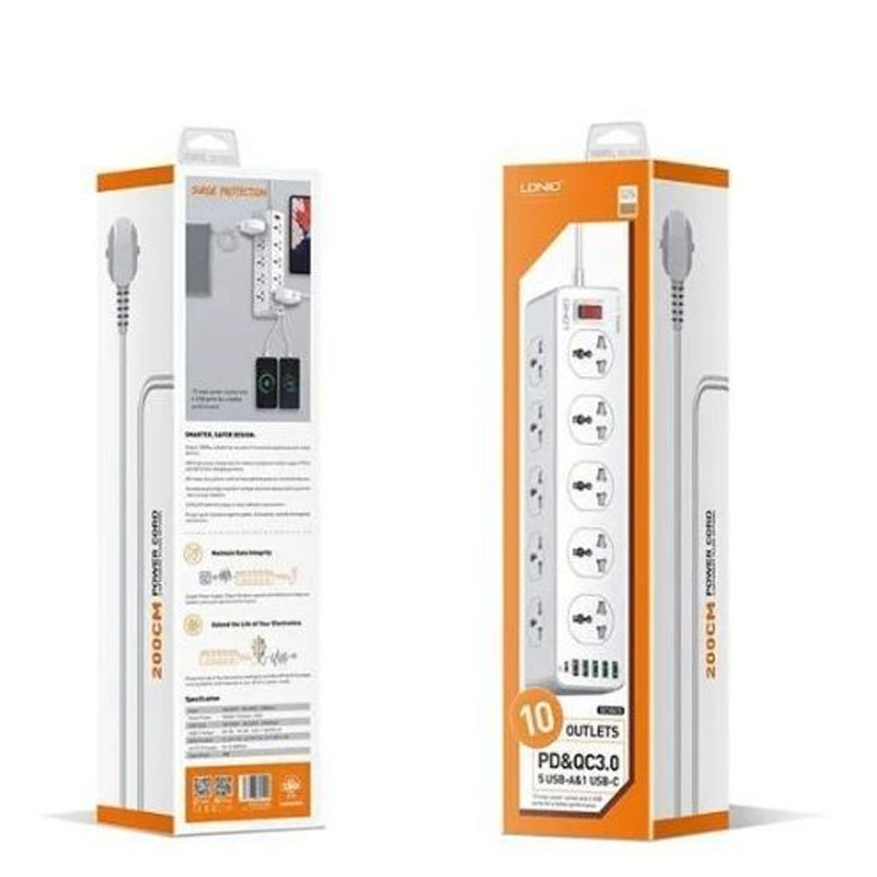 Ldnio sc10610 10 outelets power socket ii