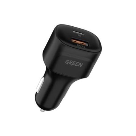 Green Lion Compact Car Charger  USB Type A +  USB Type C